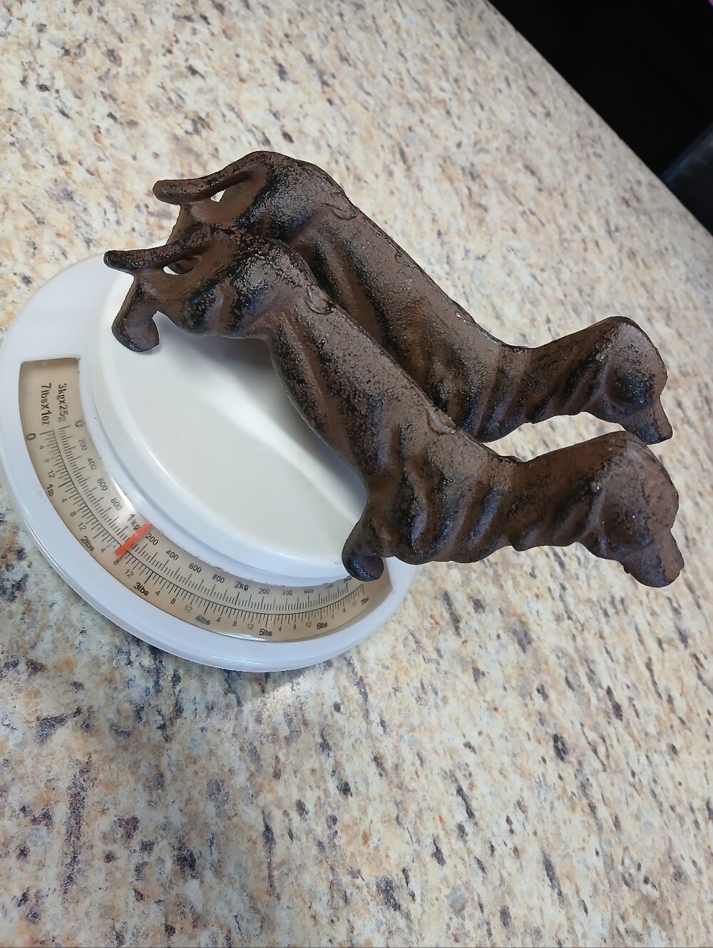 Pair Cast Iron Dachshunds